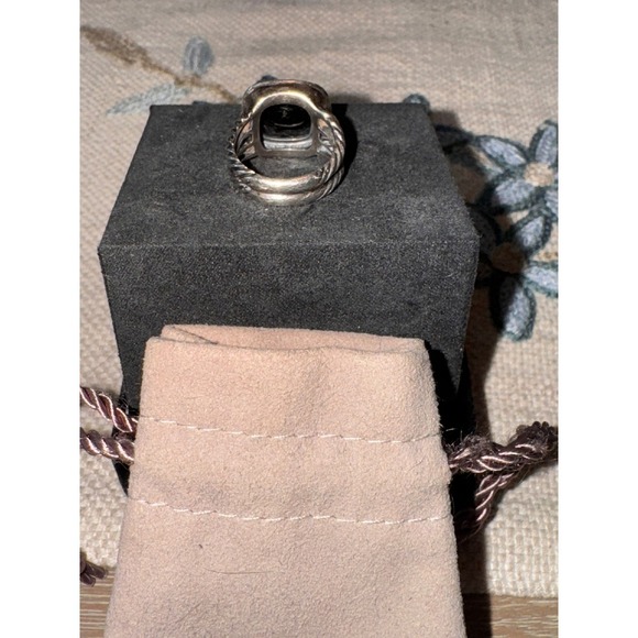 David Yurman Albion Ring
Sterling Silver Black Onyx Diamonds, SZ 6 - Picture 8 of 12